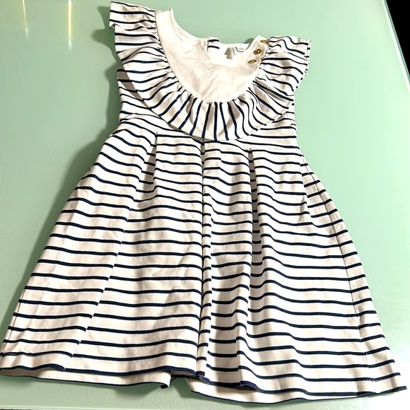Janie and Jack
Little Girl's & Girl's Striped Ruffle Ponte Dress - Picture 8 of 8